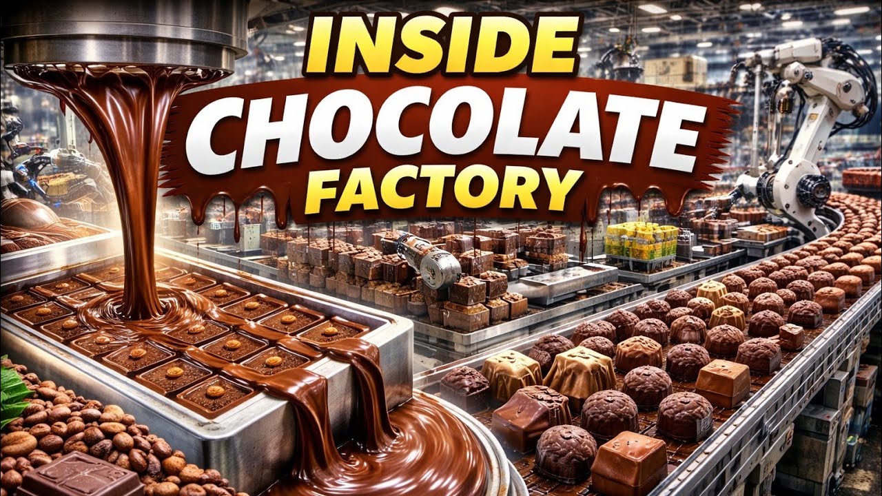 How Chocolate Is Made in Modern Robotic Factories | Factorion Lab