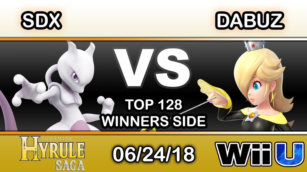 Hyrule Saga - SDX (Mewtwo) Vs. GRV | Dabuz (Rosalina) Top 128 Winners - Smash 4