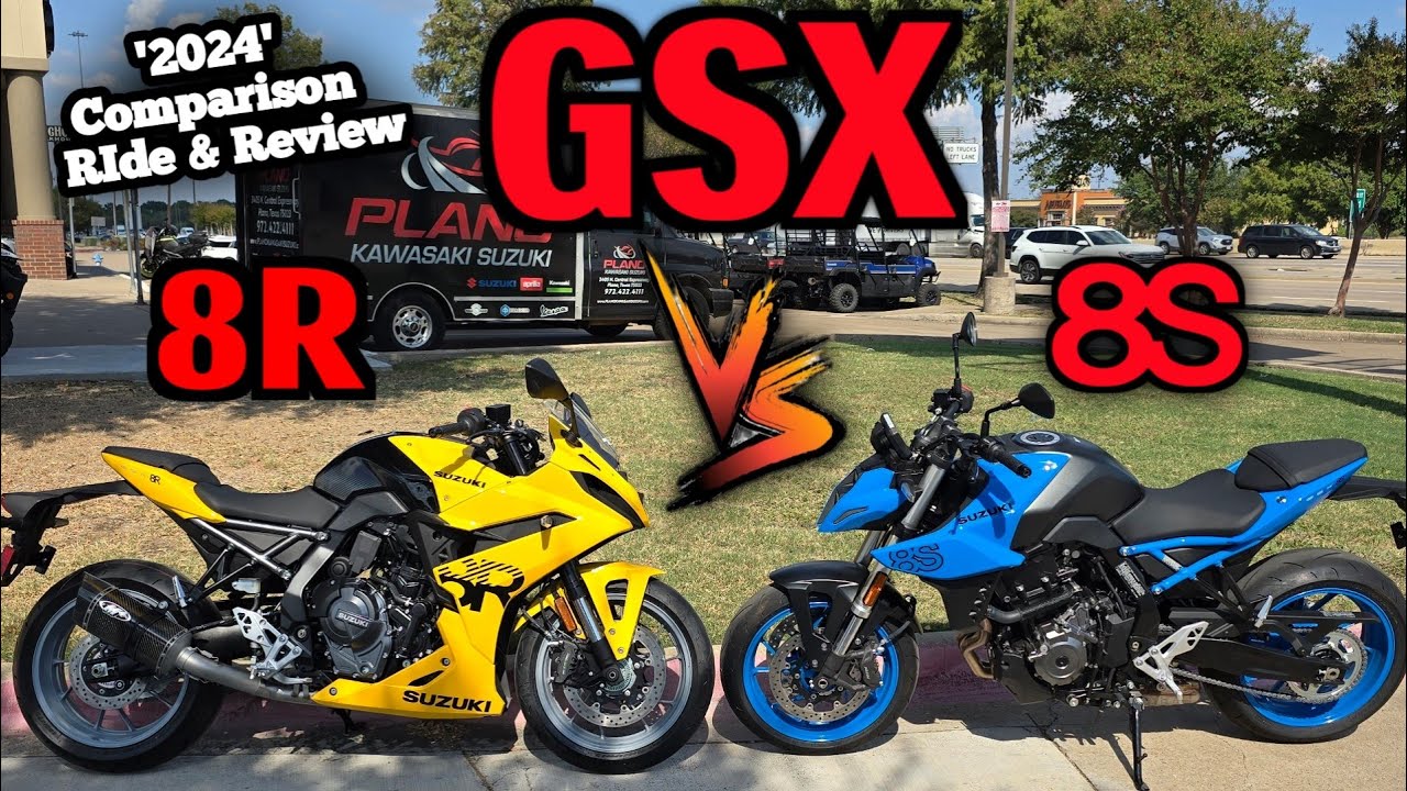 2024 Suzuki GSX 8R & GSX 8S RIDE & REVIEW | WHATS THE DIFFERENCES