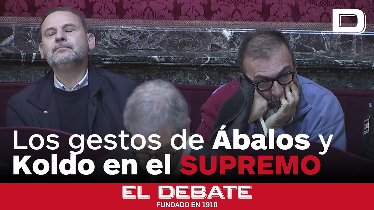 Los gestos de Ábalos, Koldo y Aldama en el Tribunal Supremo durante la vista preliminar del juicio