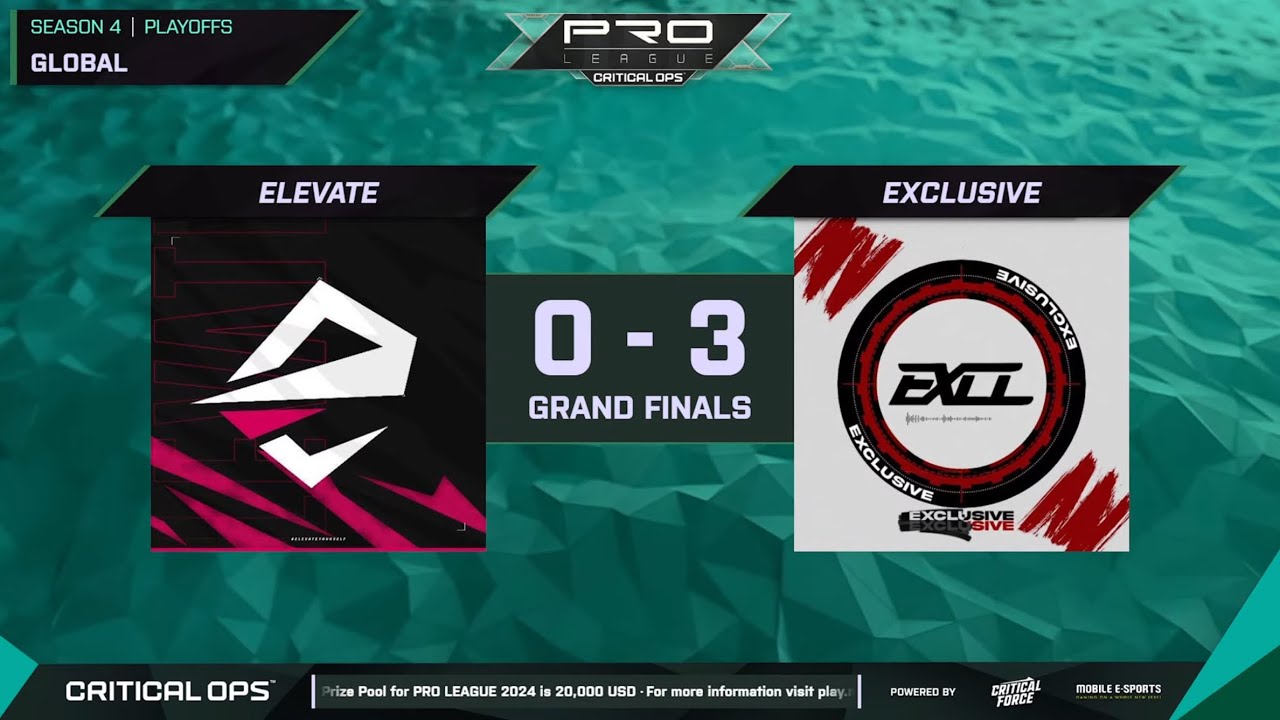 PRO LEAGUE S4 CHAMPIONS 🏆 | 3-0 IN GRAND FINALS | EXCL TEAMSPEAK | GRAND FINALS MVP 🎖️| Critical Ops
