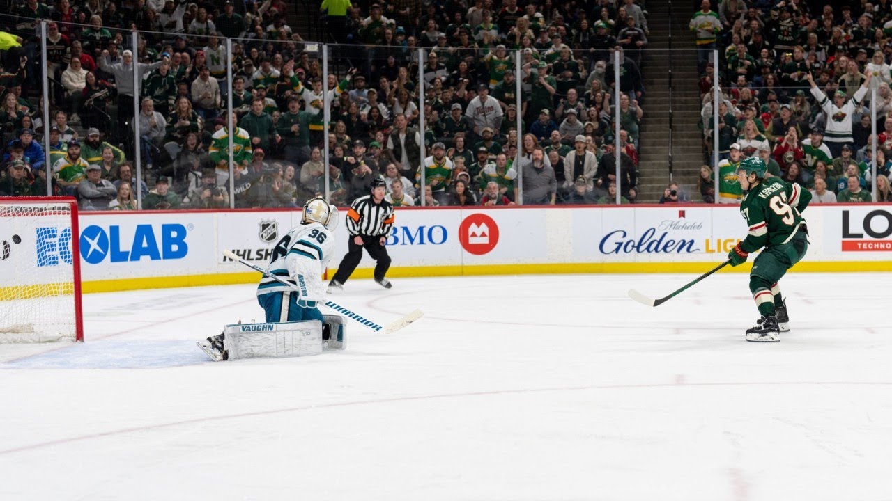 HIGHLIGHTS: Kirill Kaprizov records fifth career hat trick in win over Sharks