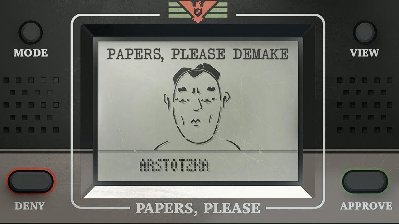 A demake of Papers, Please. - LCD, Please
