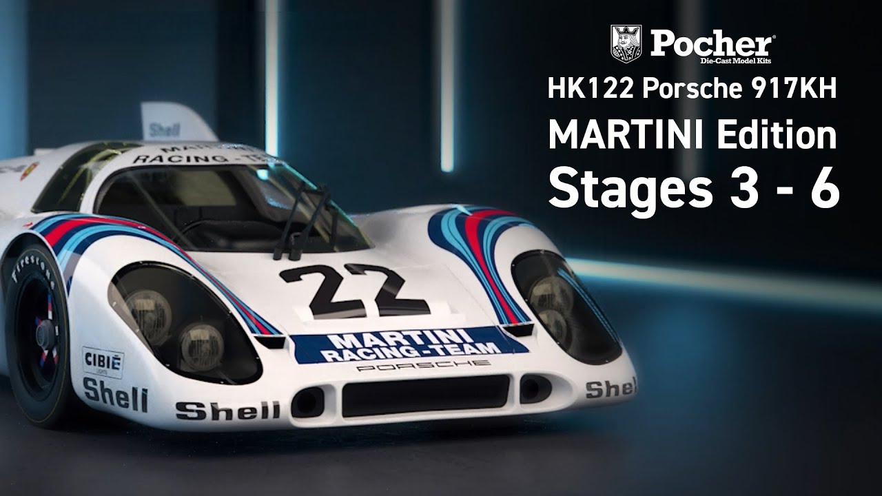 Pocher | Porsche 917K Martini Edition Stages 3-6