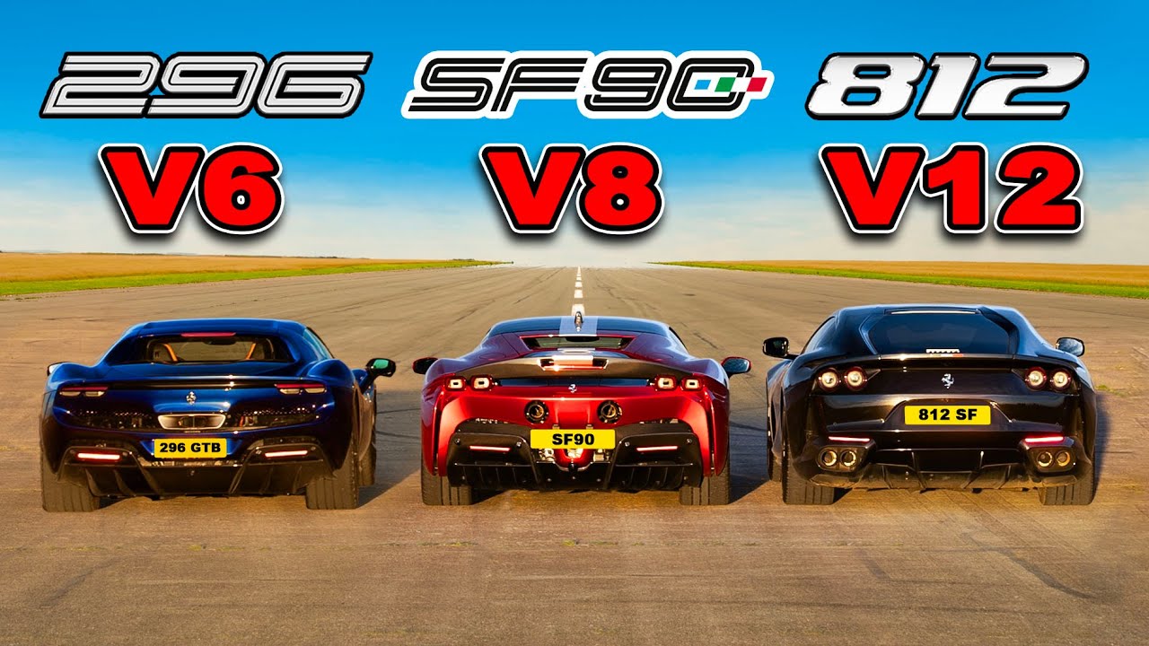 Кто победит: Ferrari V12 или V8 или же V6?