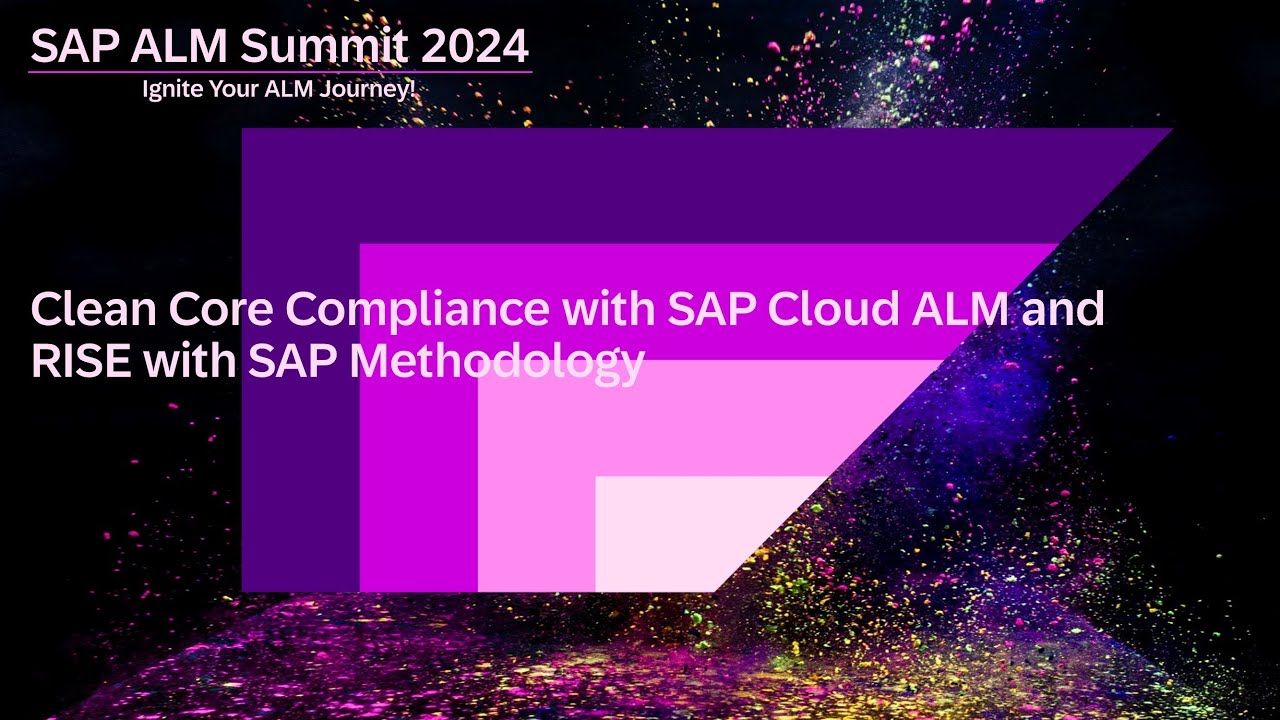 Ensure your clean core compliance with the SAP Cloud ALM and RISE with SAP methodology dashboard