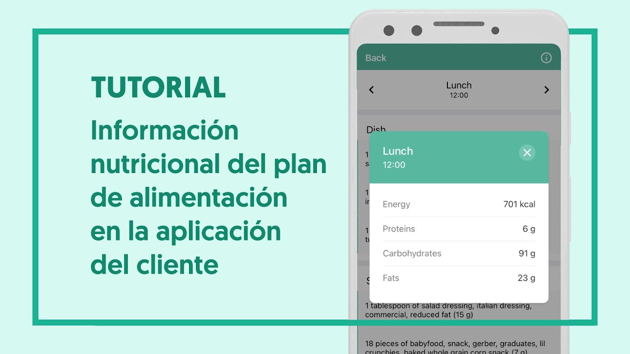 Tutorial de Nutrium - Informaci&oacute;n nutricional del plan de alimentaci&oacute;n en la aplicaci&oacute;n del cliente