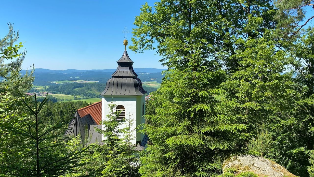 Wandern im BAYERISCHEN WALD - Spaziergang zur Wallfahrtskirche Frauenbr&uuml;nnl bei Rinchnach