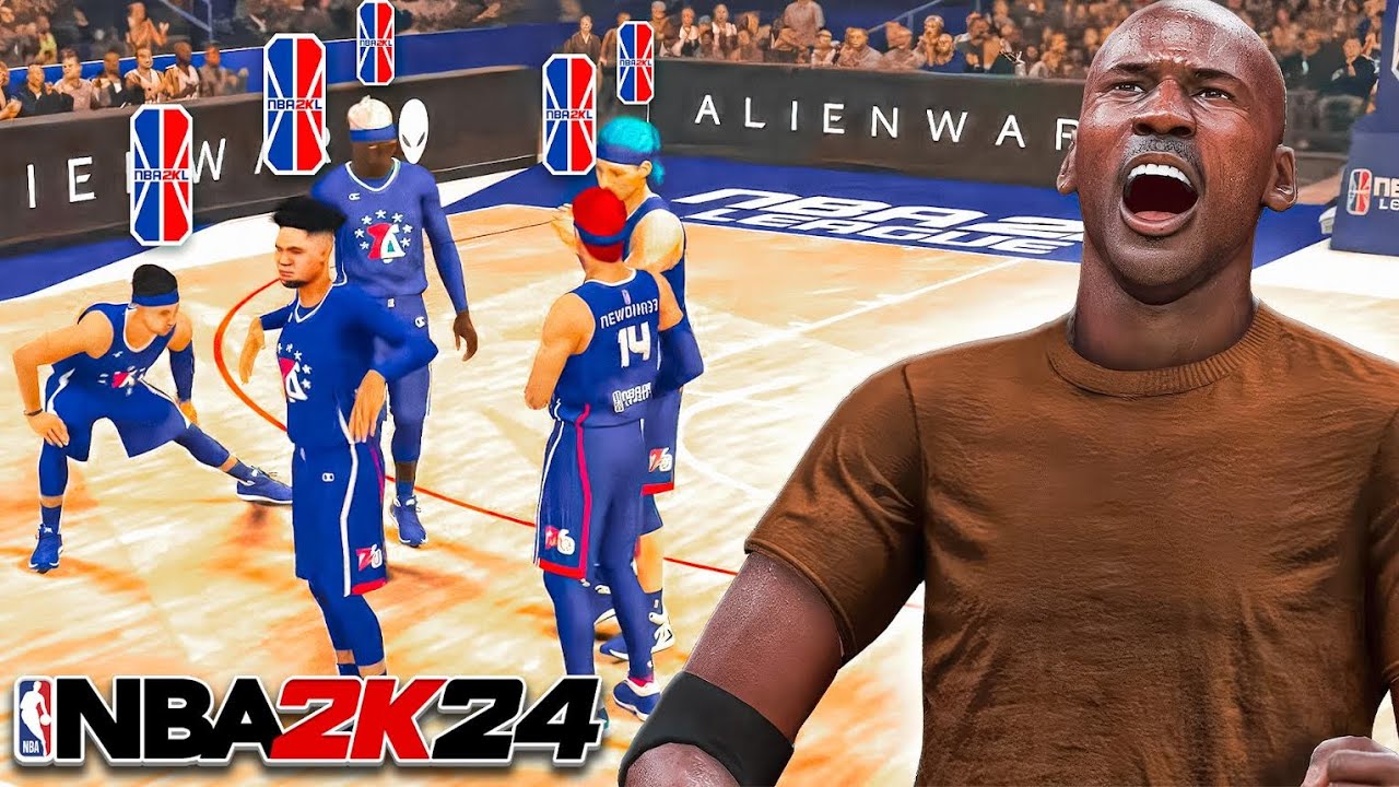 They said a PARK PLAYER couldn't BEAT a TEAM of PROFESSIONALS on NBA 2K24...
