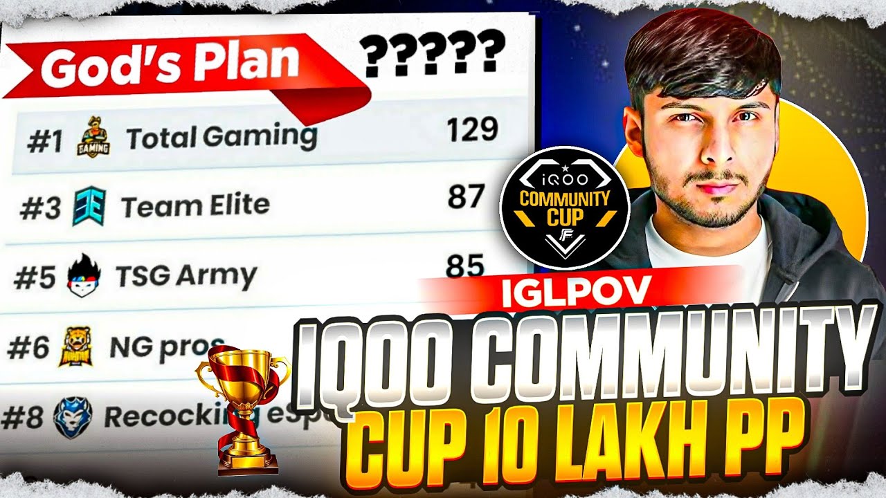 10 Lakhs 🤑 Tournament Qulifer 🏆 : IGL POV 👀 iQOO Community Cup Tournament Highlights 💪 