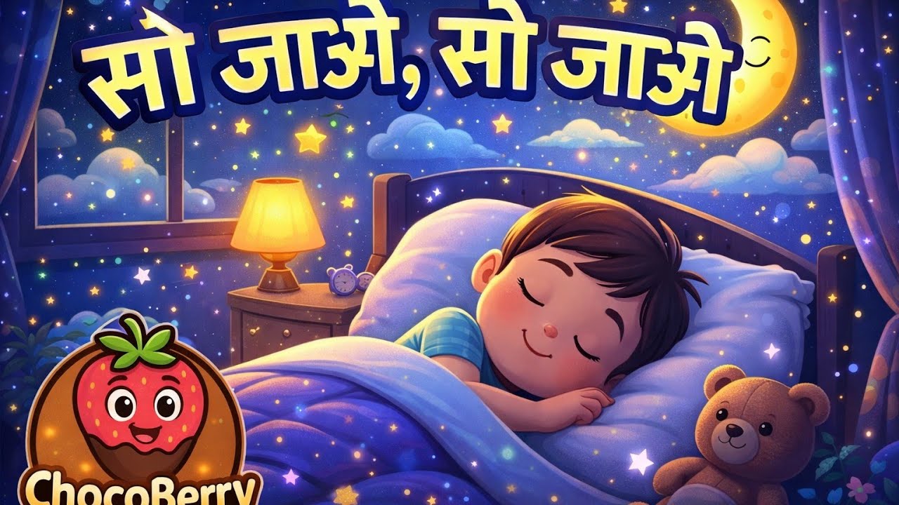 Nindiya Rani aa ja na re | So Jao So Jao 🌙 | Night Rhyme for Kids | Hindi Lullaby | Baby Sleep Song