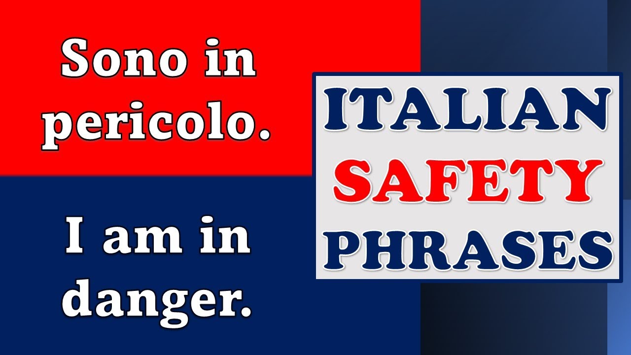 Italian EMERGENCY And SAFETY Phrases| Learn Italian Phrases For Travelling!