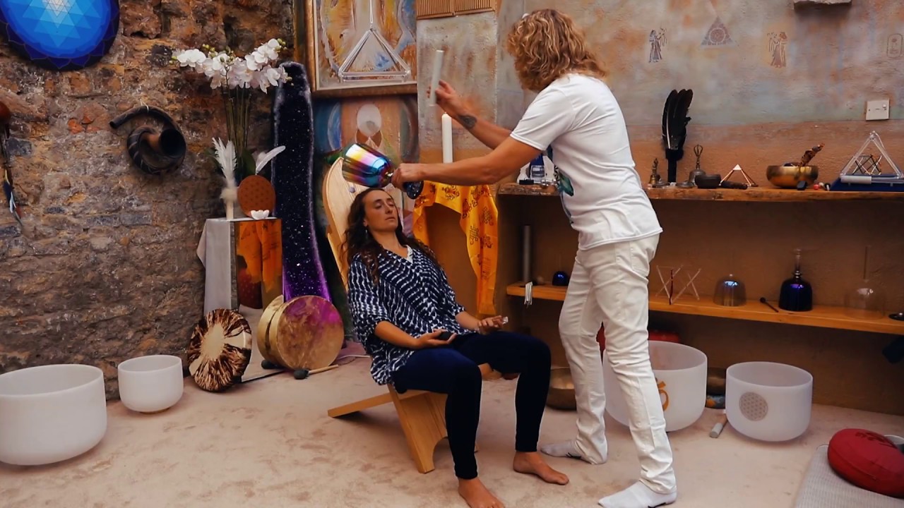 Healing Demonstration on Chakra Sound Chair