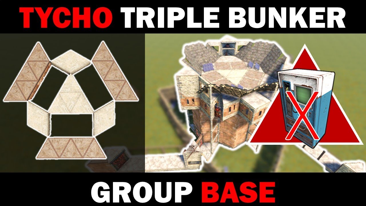 Tycho - RUST Triple Bunker Multi-TC  2021 Group Base