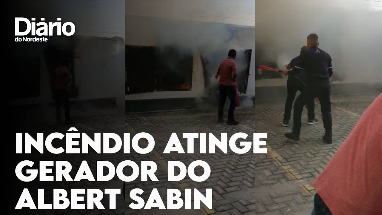 Incêndio atinge gerador do Hospital Albert Sabin, em Fortaleza