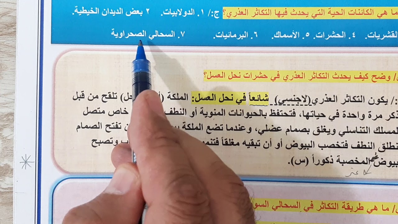 م٤٠ التكاثر العذري  والخنثي في الحيوانات
