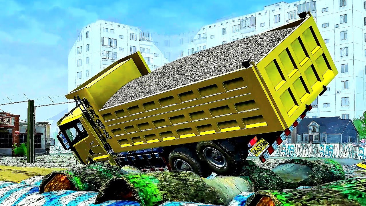 Mudrunner Trucks against challenging obstacles | Mudrunner Mod Gameplay 4K Film