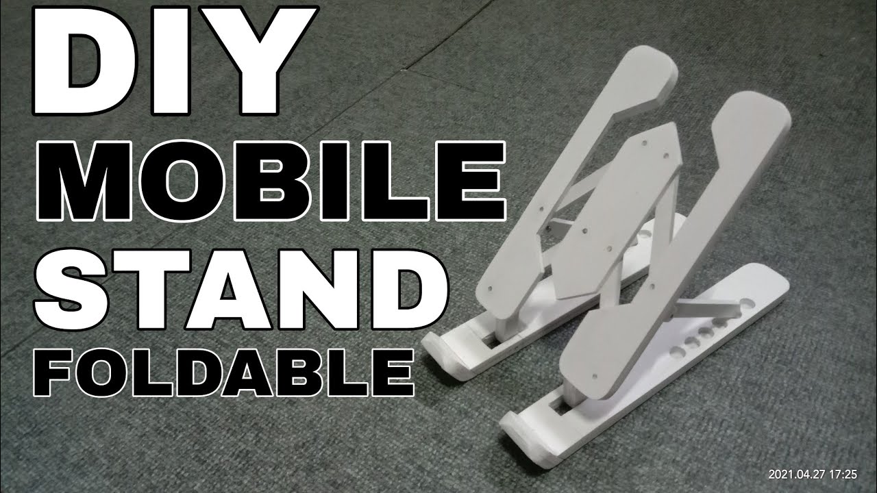 HOW TO MAKE FOLDABLE MOBILE STAND | DIY MOBILE STAND...