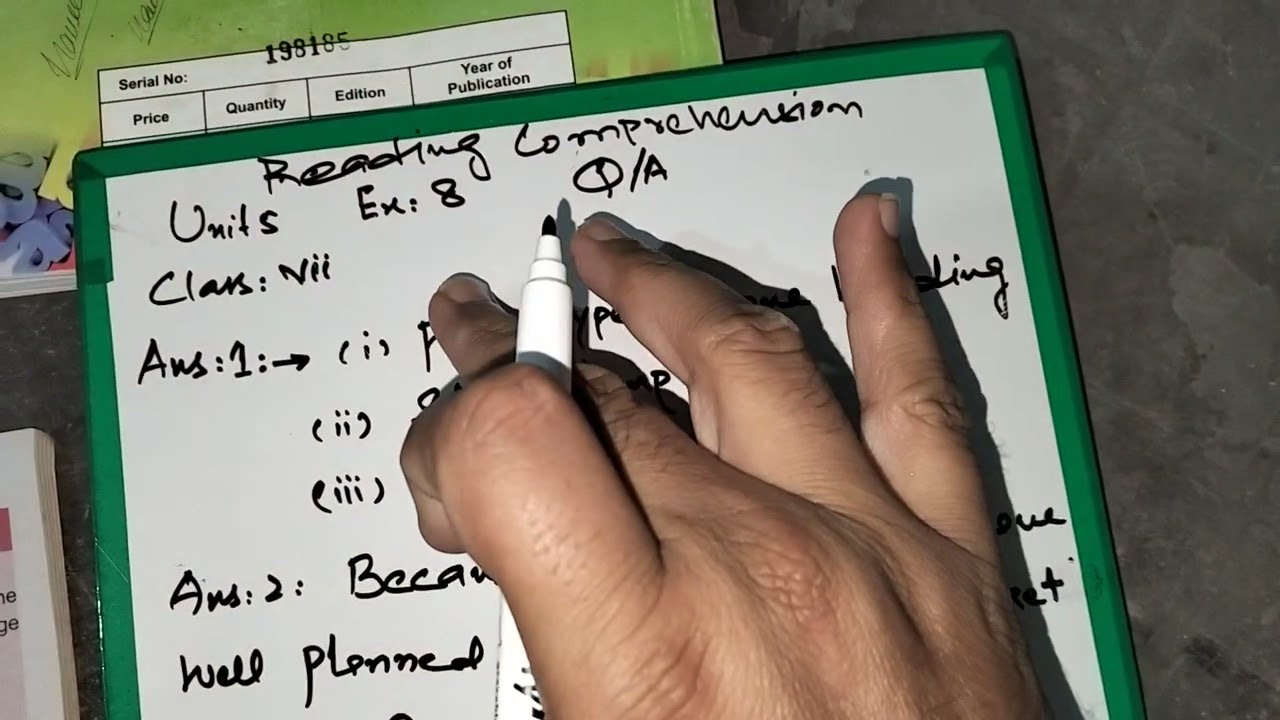 7th class English Sindh textbook | unit 5 | Reading comprehension Exercise 5 to 7 in sindhi