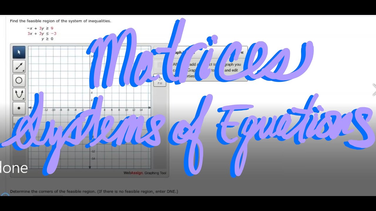 Solve system of equations using matrices and solve Linear Programming problems