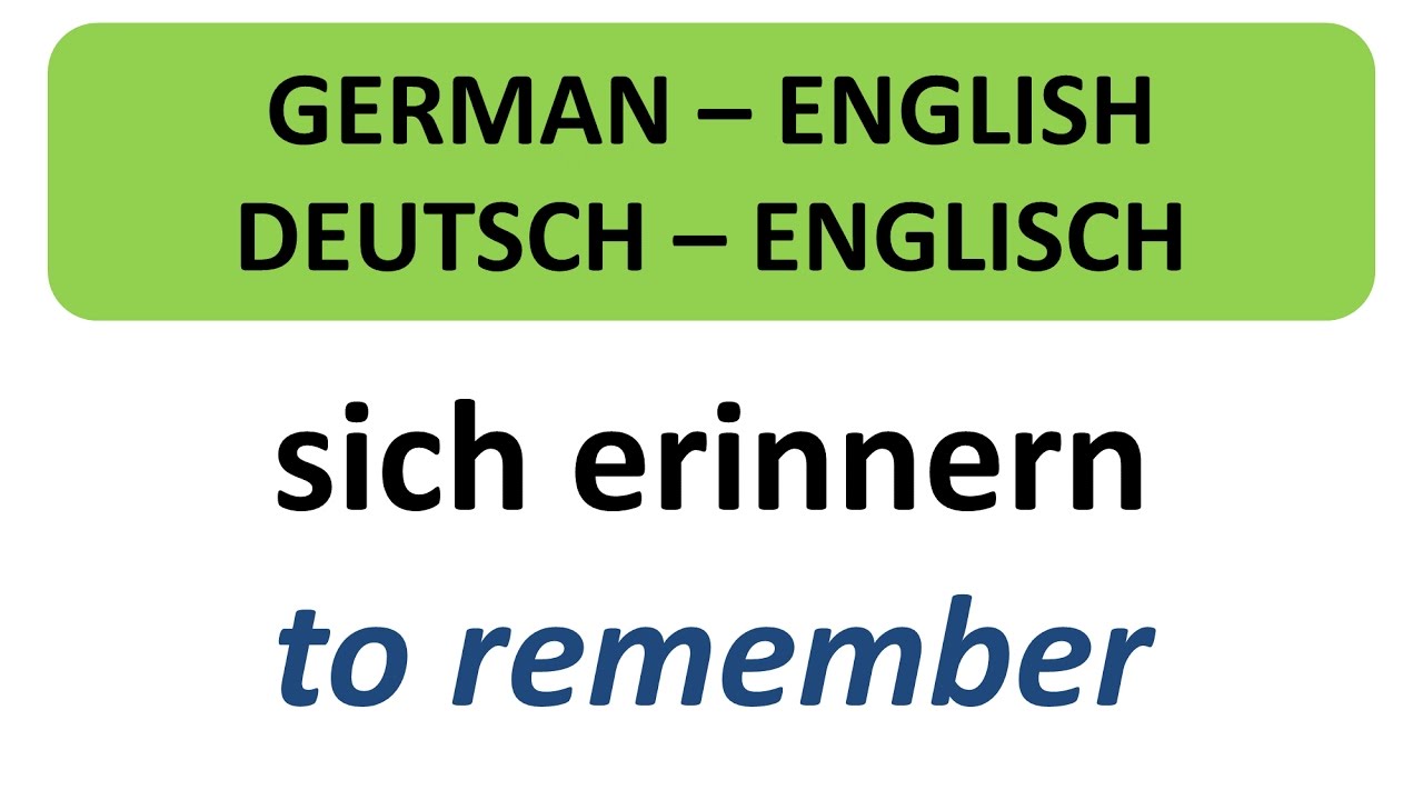DEUTSCH - ENGLISCH 