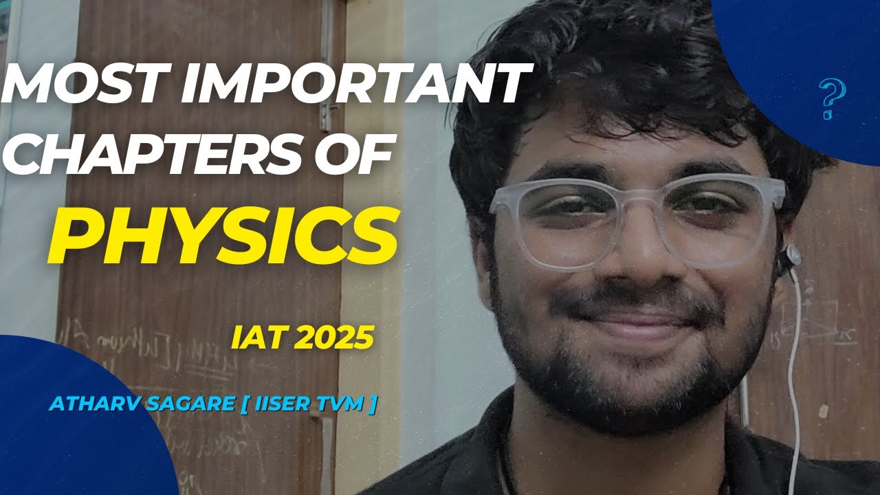 Important Chapters Of Physics | IAT 2025 | IISER Aptitude Test | IISER Exam | Must Watch |