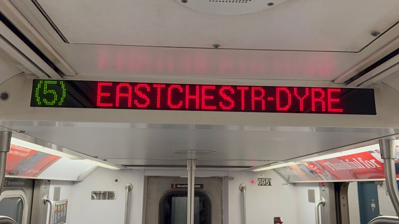 IRT Lex Av Express: R142 (5) Train [Flatbush Av-Brooklyn College to Eastchester-Dyre Av #Reverse4]