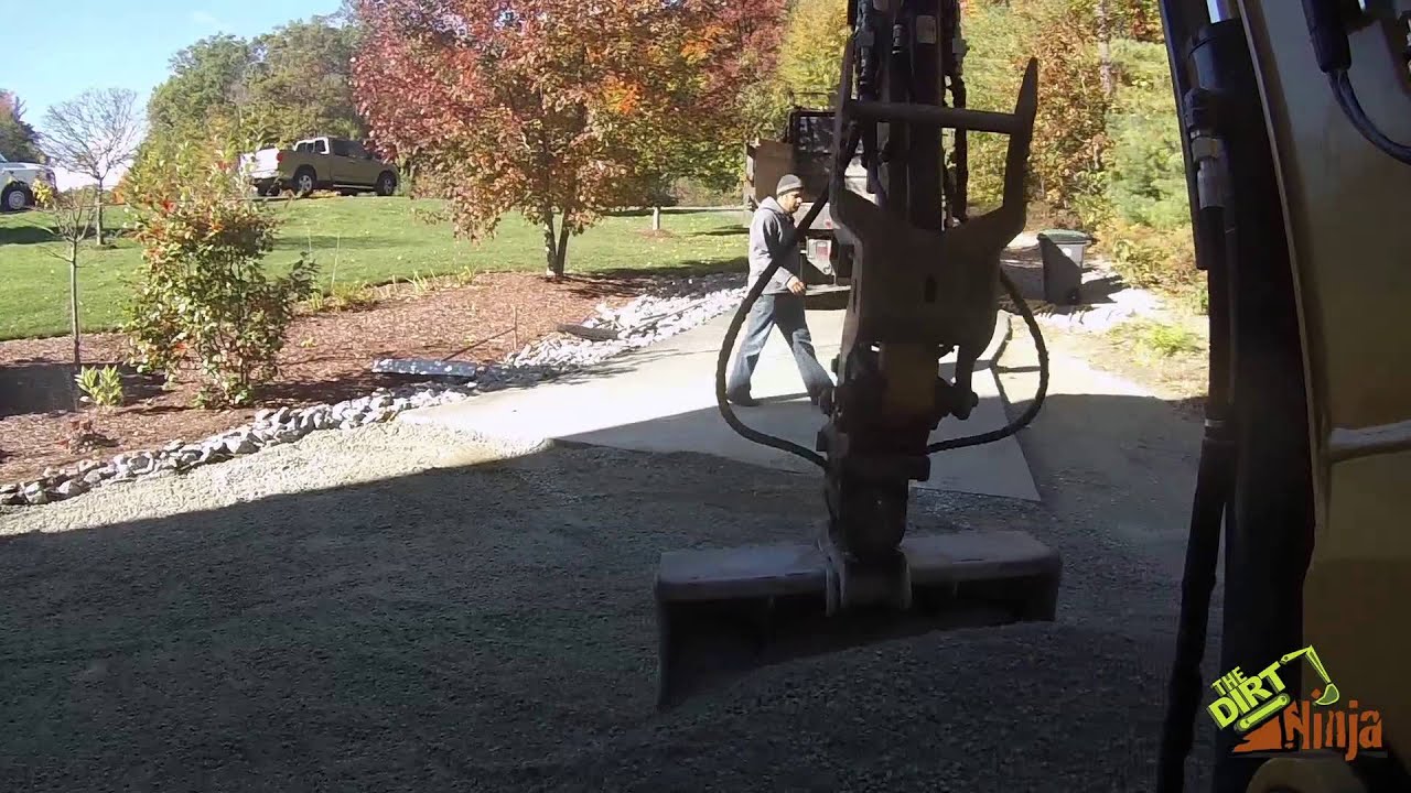Cat 305.5e2 Fine Grading For Driveway