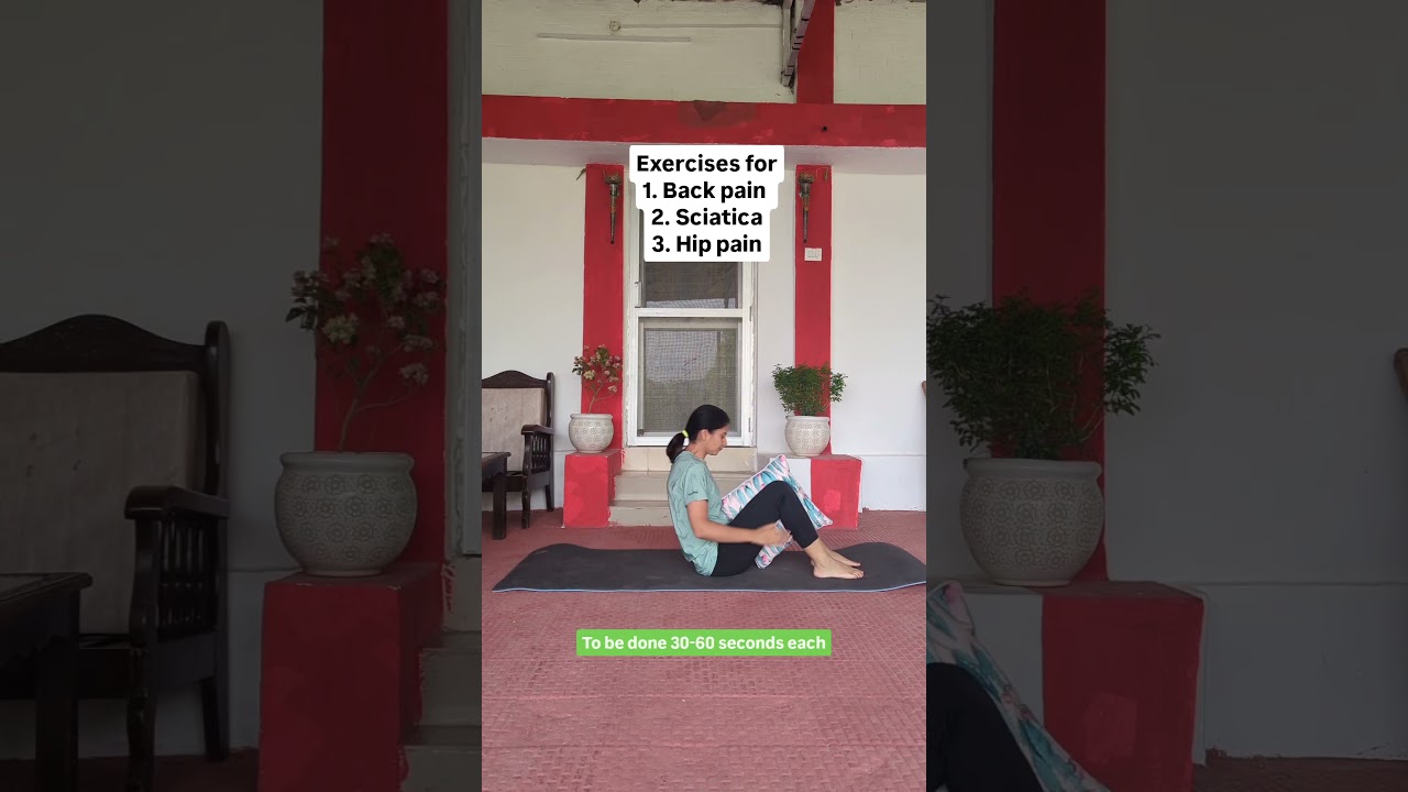 🧘‍♀️ Simple, gentle exercises to relieve hip pain, sciatica, and lower back tension