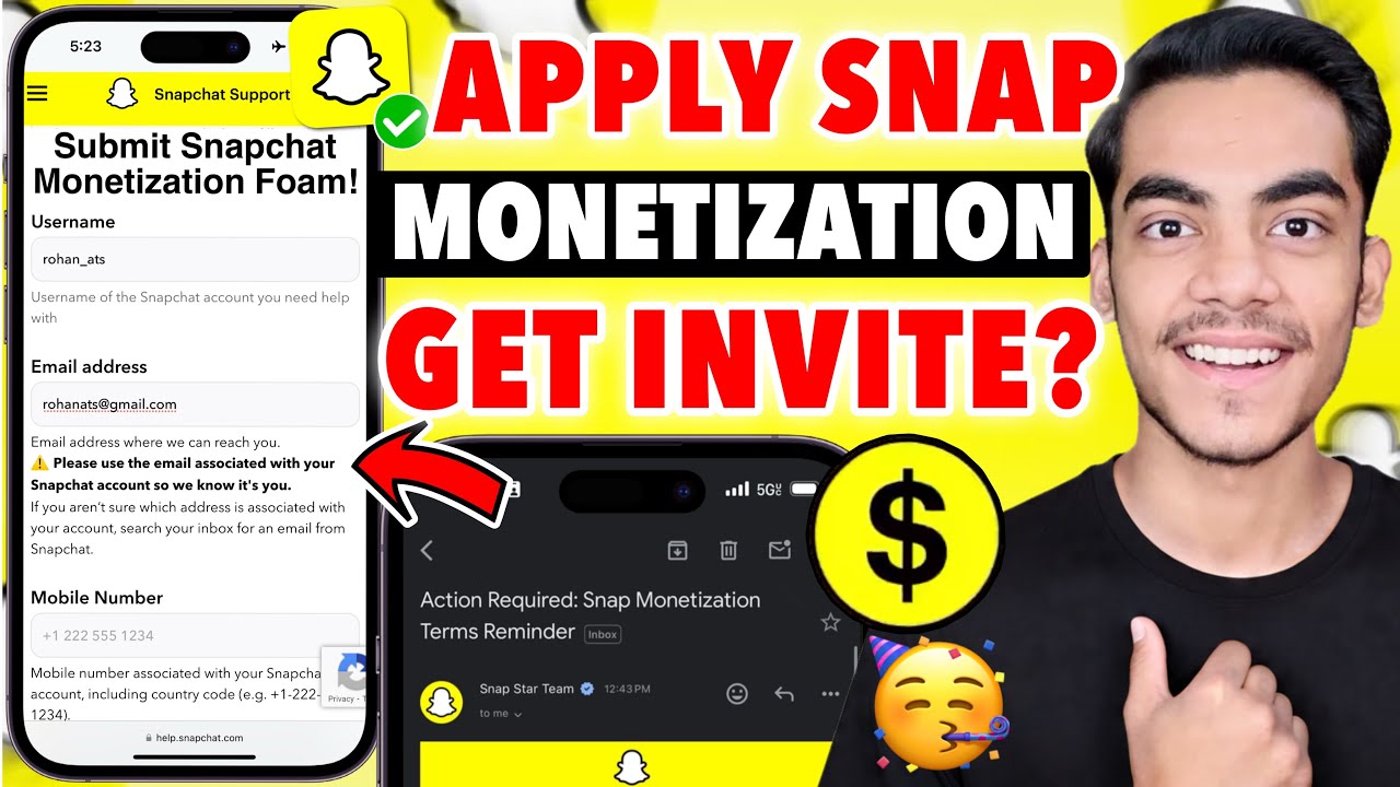 How To Apply For Snapchat Monetization 2025 | How To Get Invite For Snapchat Monetization