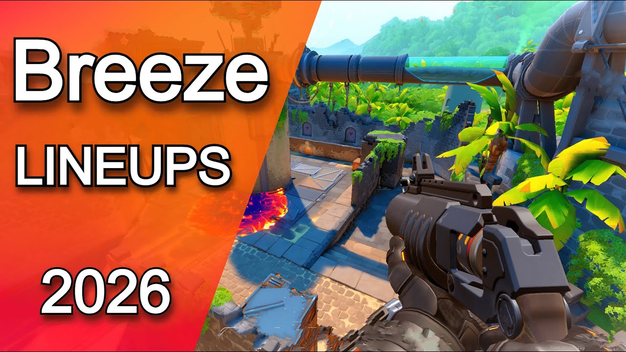 Brimstone LINEUPS for BREEZE (Updated 2026) – Valorant Guide