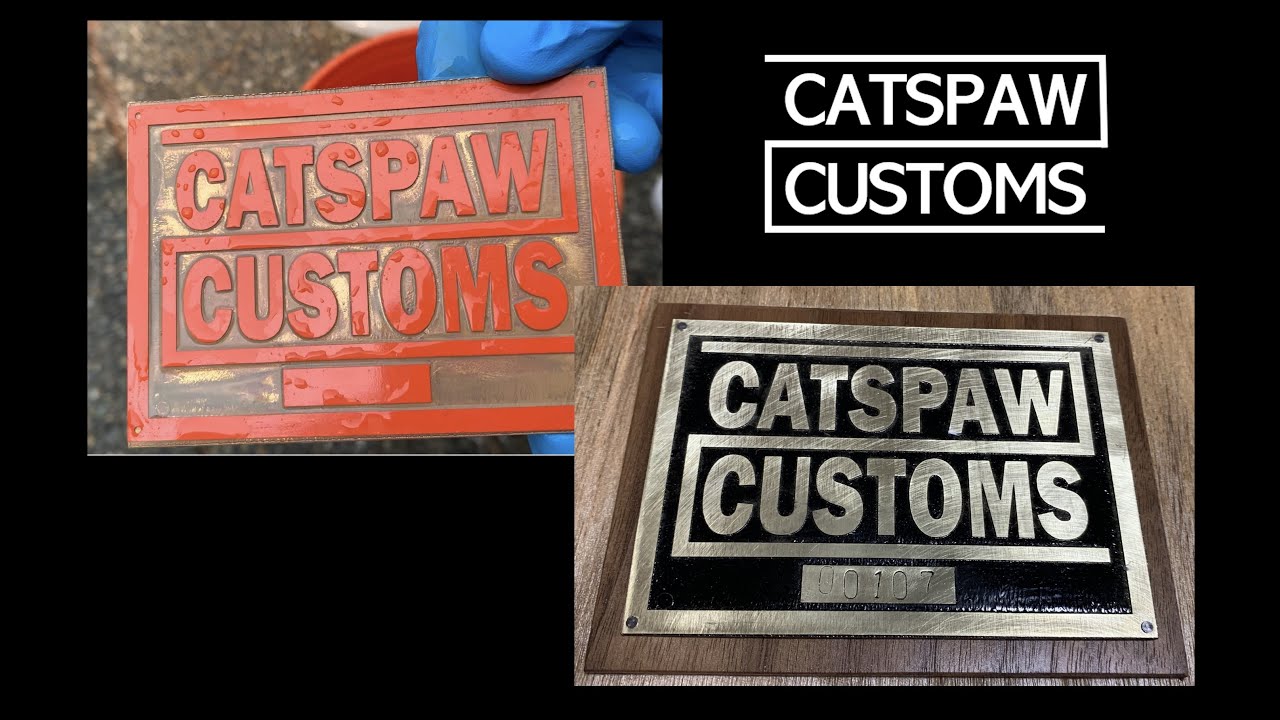 How to Acid Etch Brass with Vinyl Masking