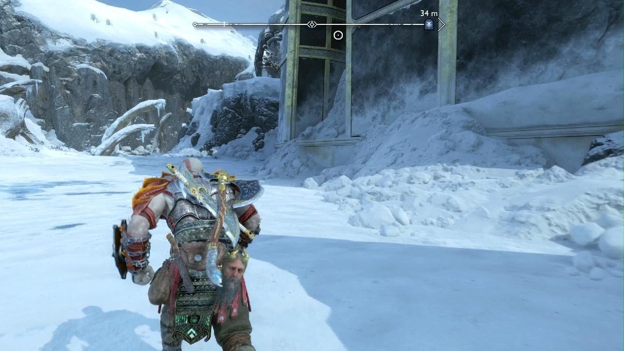 God of War Ragnar&ouml;k tesouro enterrado lago dos nove