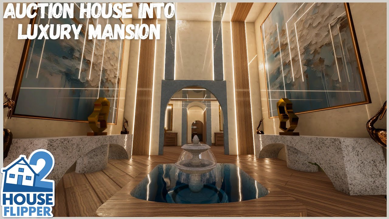 House Flipper 2  | Flipping an Auction House into a Luxury Mansion | Full Renovation & Tour