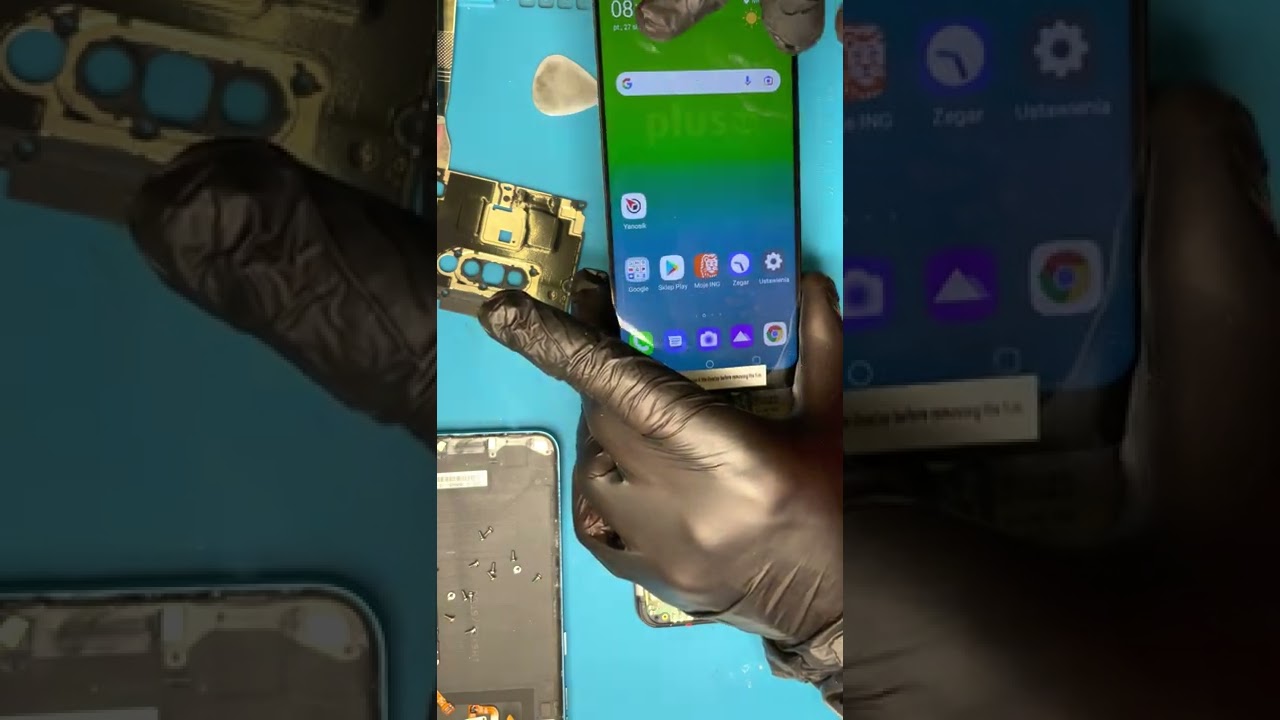 LG K50s wymiana Lcd zamiennik bez ramki