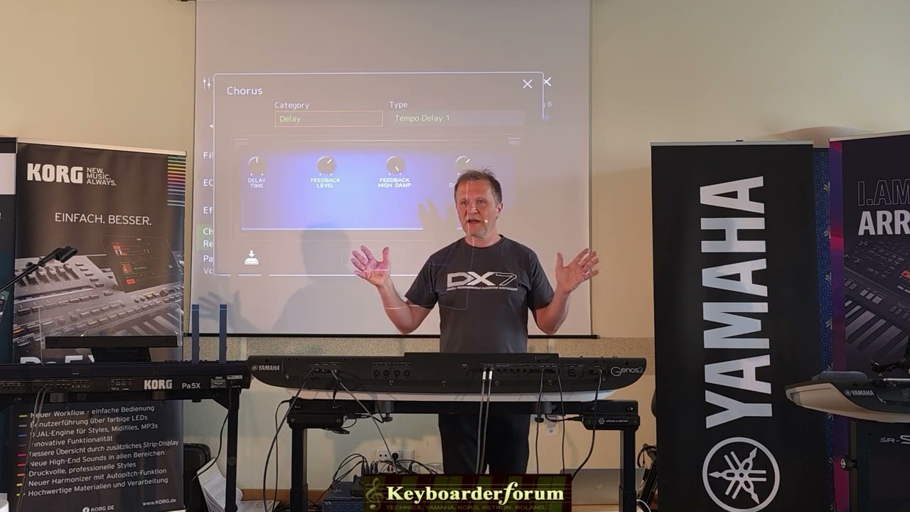 Workshop in Sachen Effekte an den Yamaha Keys mit Thoralf Abgarjan auf meinem Musikertreffen 2025