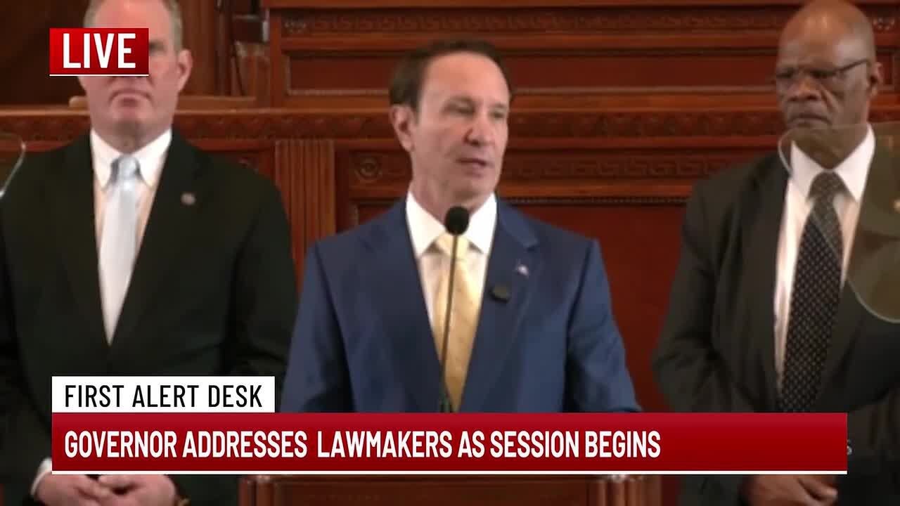 Governor Landry addresses lawmakers at start of session