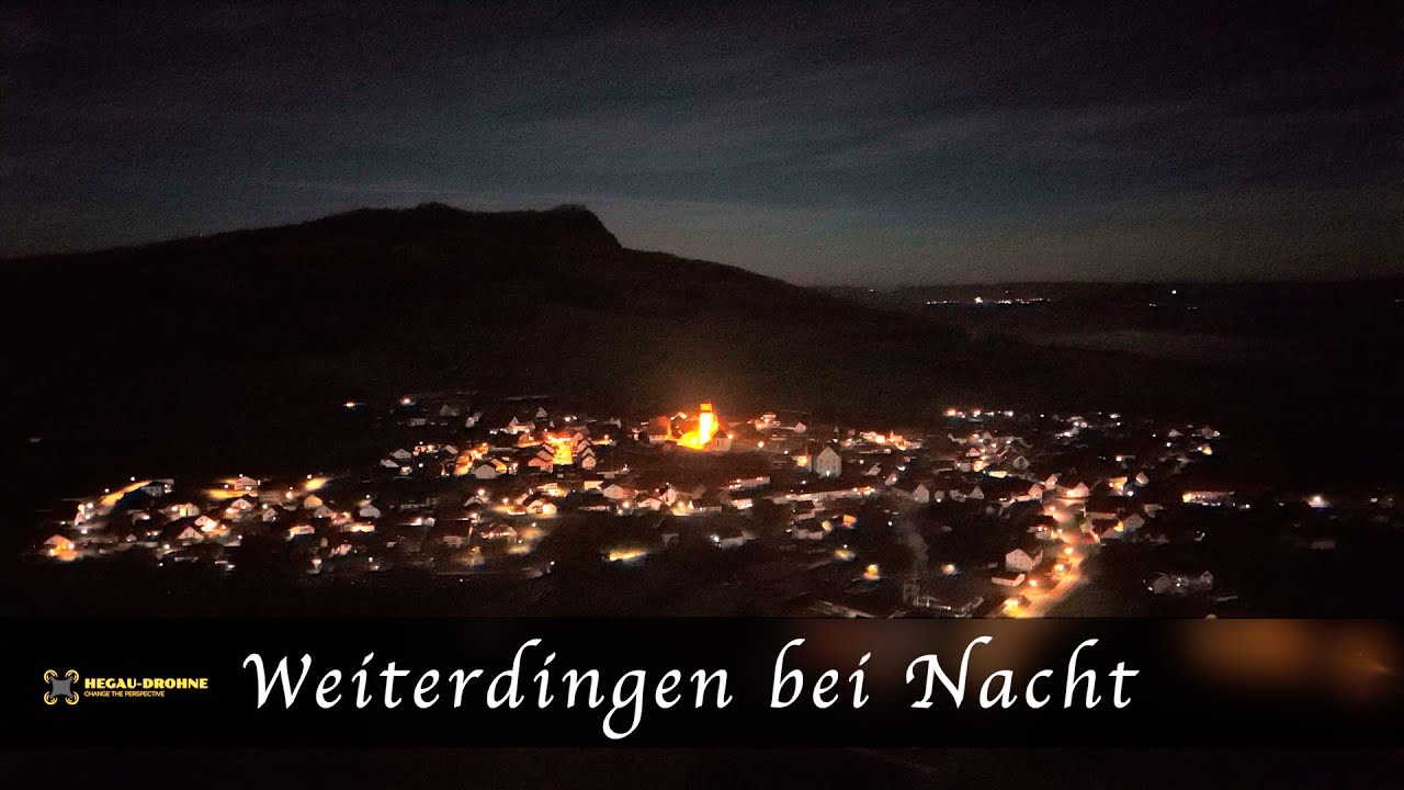 Der Hegau - Weiterdingen bei Nacht