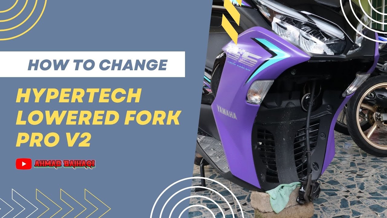 Aku tukar Fork Lowered 1.5 inci HYPERTECH ULTIMATE FORK LAY PRO-V2 || Yamaha NVX