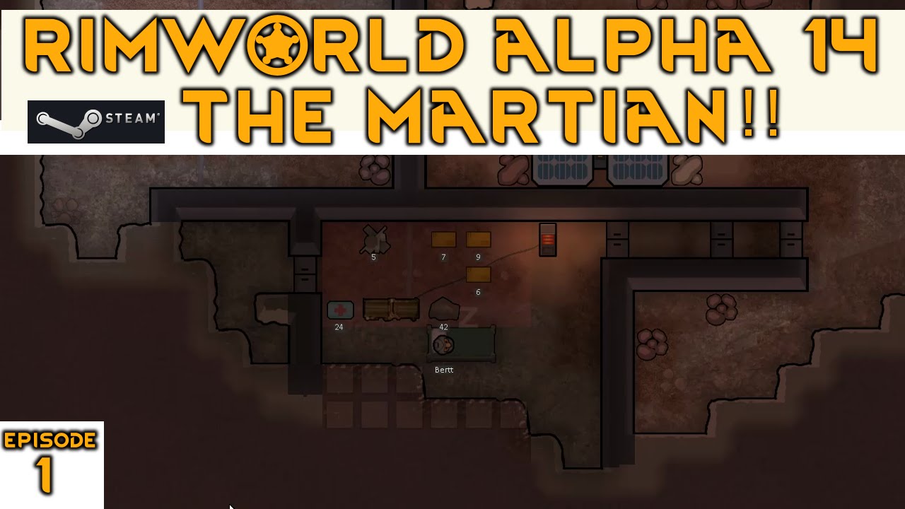 Rimworld Mars mod -  ep.1 - The martian !! - Rimworld alpha 14 modded
