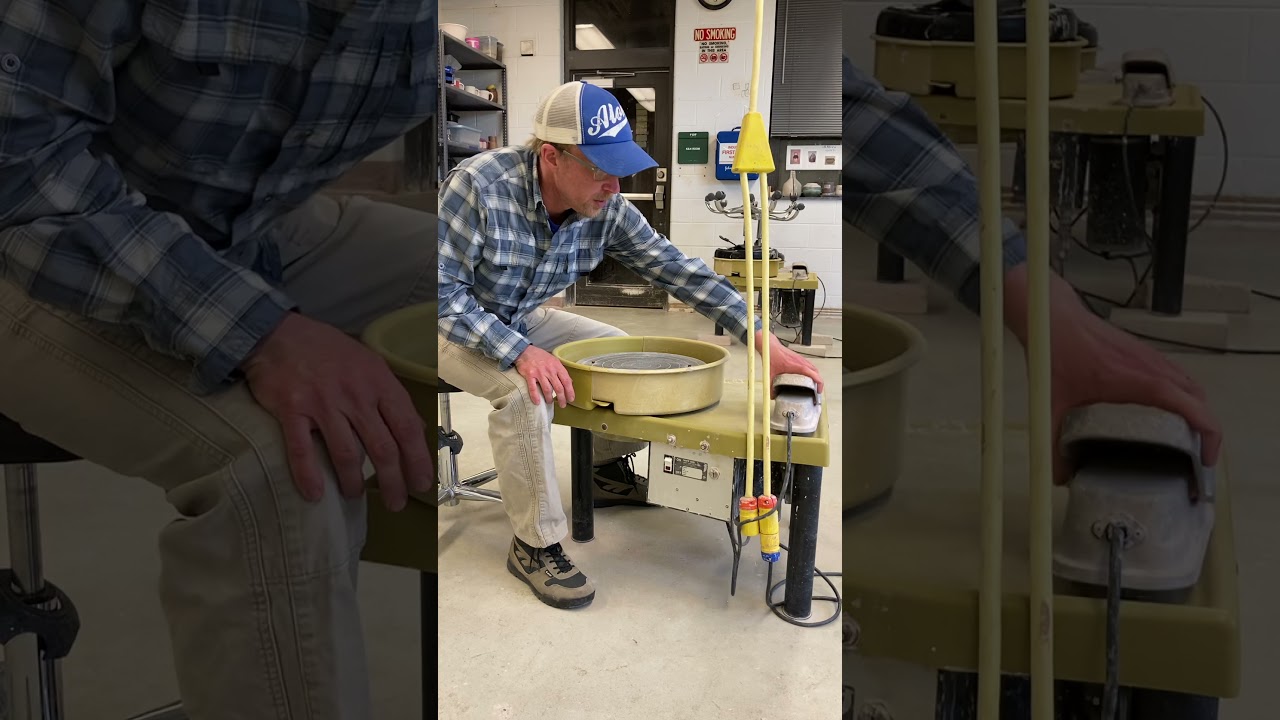 Setting up Brent Potter’s wheel