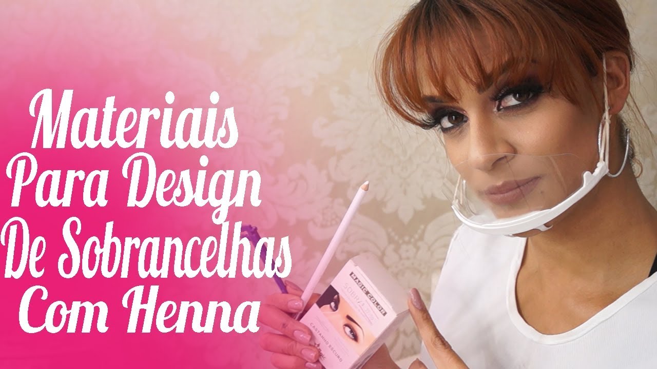 kit completo  para design de sobrancelhas com Henna