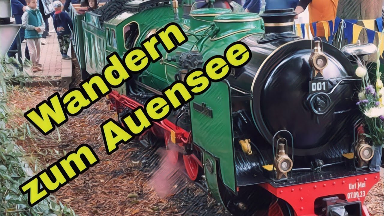 Durch den Auenwald bis zum Auensee wandern 