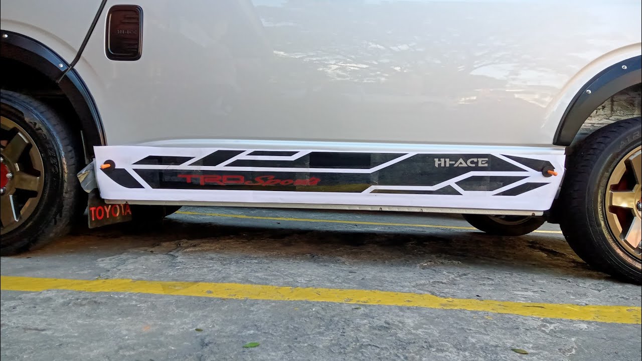 TOYOTA HI ACE DECAL STICKER INSTALLATION