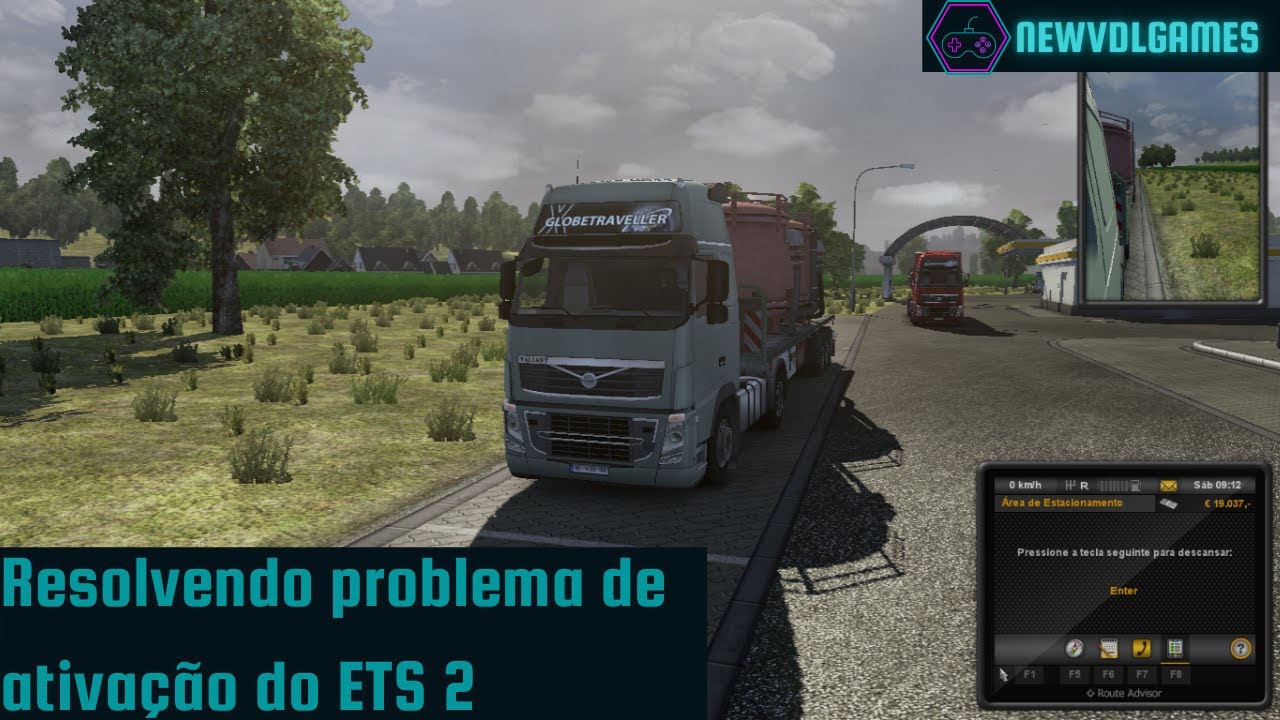 Resolvendo o problema de ativação do ETS2 - NEWVDLgames