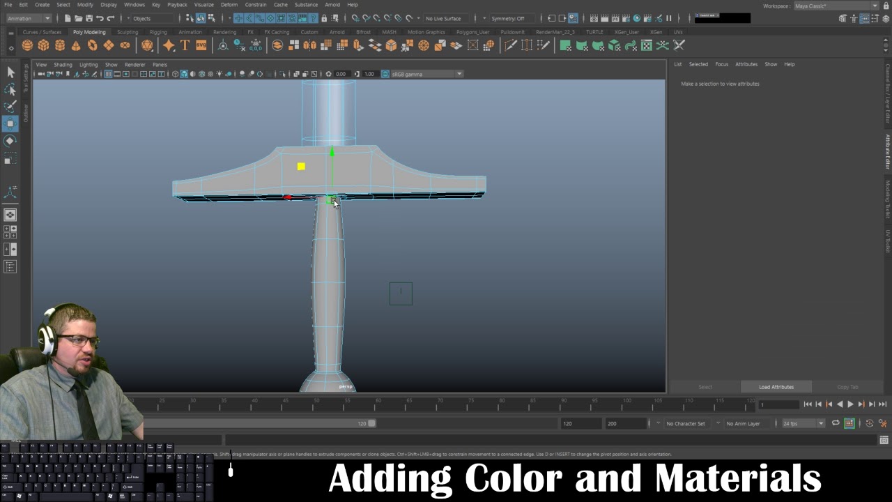 Autodesk Maya 2019 - Adding Color and Materials