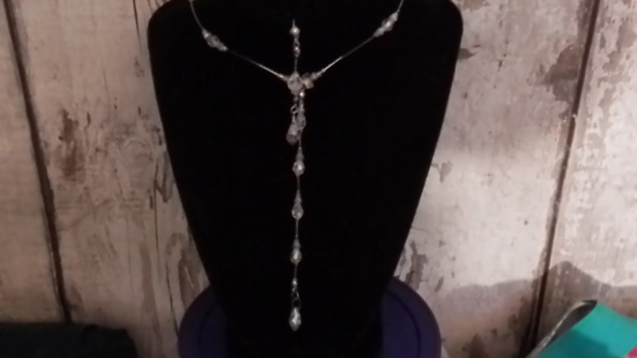 April 2025. Crystal drop necklace
