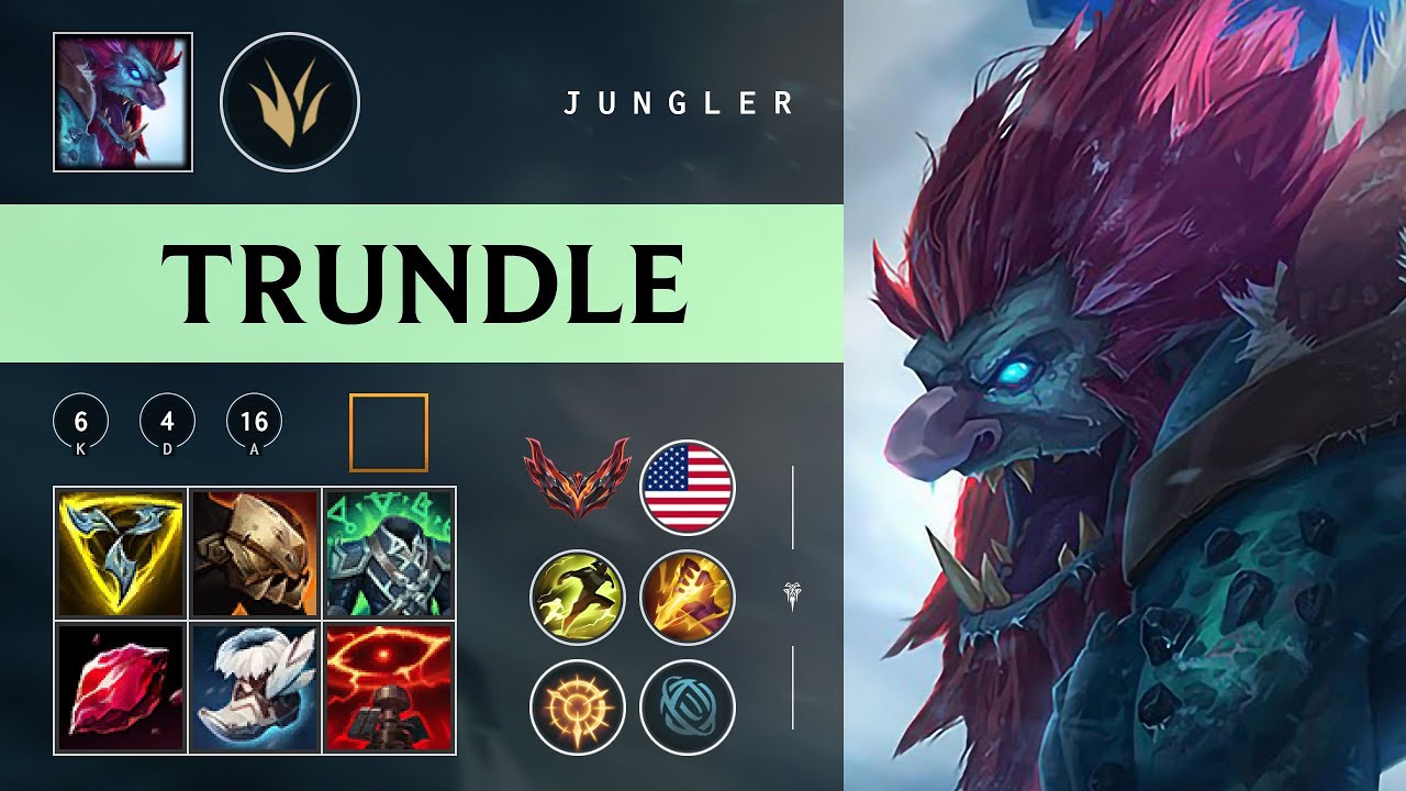 Trundle Jungle vs Hecarim - NA Grandmaster Patch 26.02