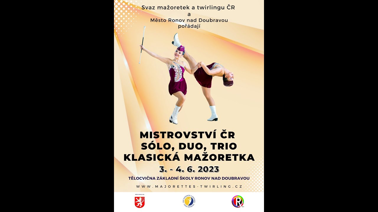 MČR sólo, duo, trio Klasická mažoretka