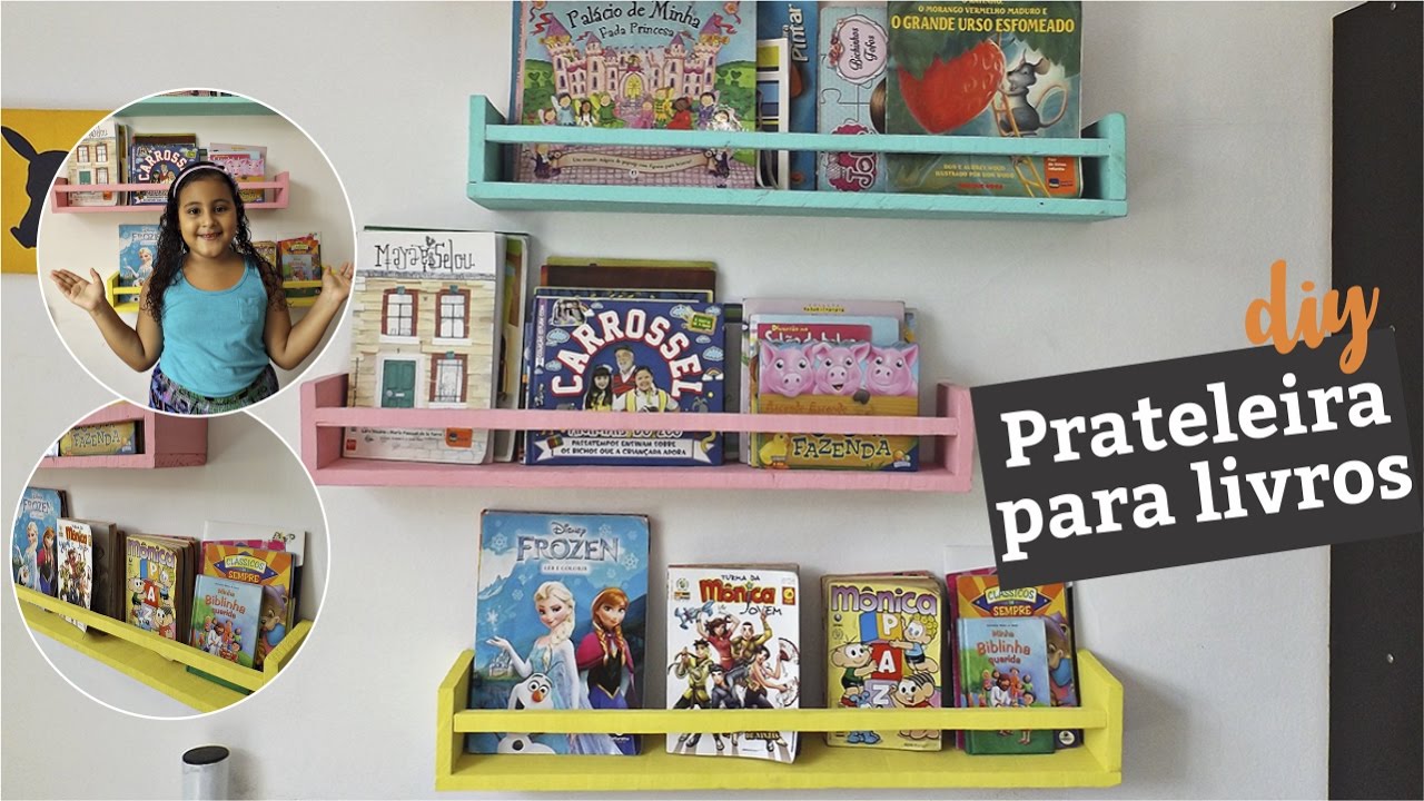 DIY::Como fazer Prateleira para Livros